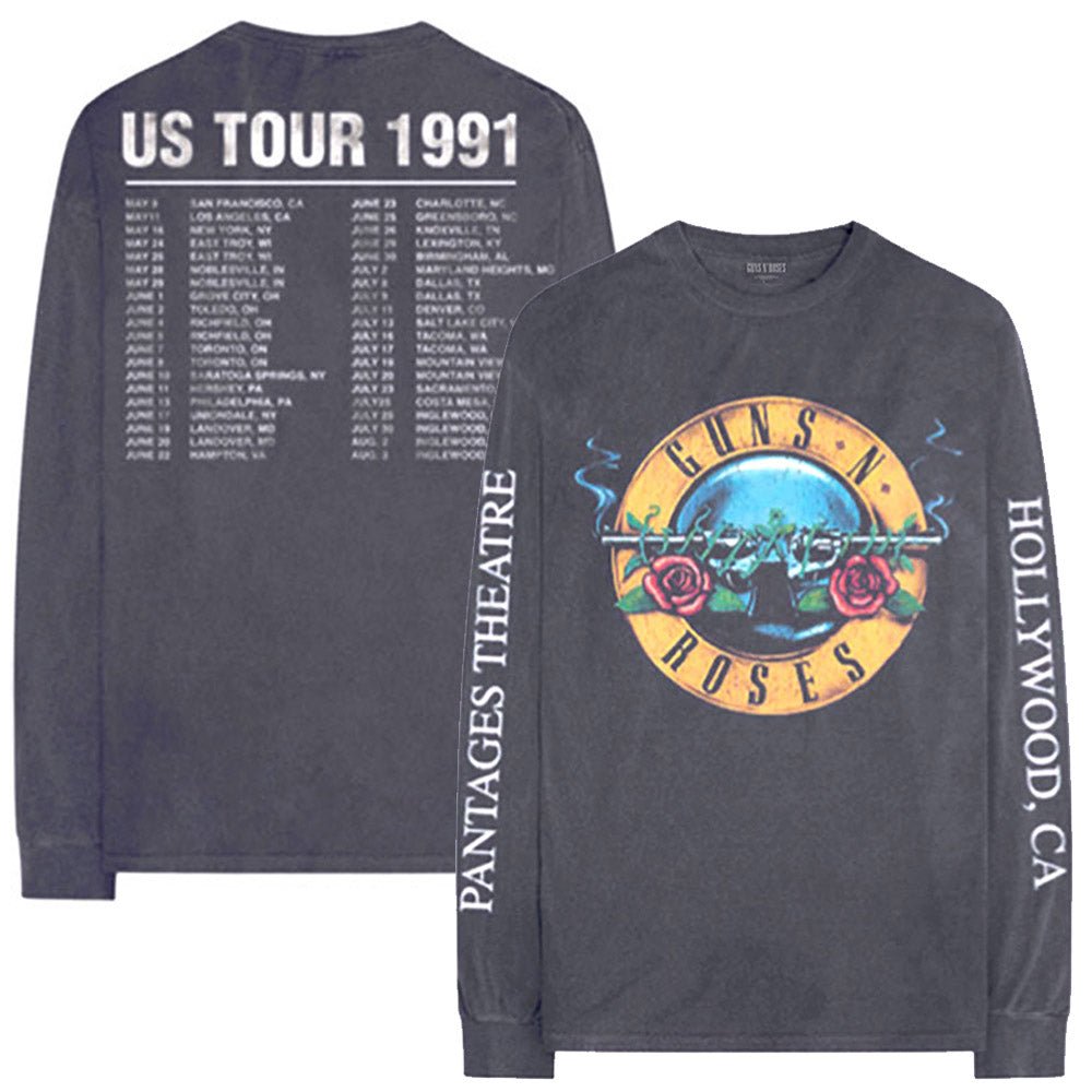 GUNS N ROSES ガンズアンドローゼズ (結成 40周年 ) - Hollywood Tour / 長袖 / バックプリントあり / アームプリントあり / Tシャツ / メンズ - PGS